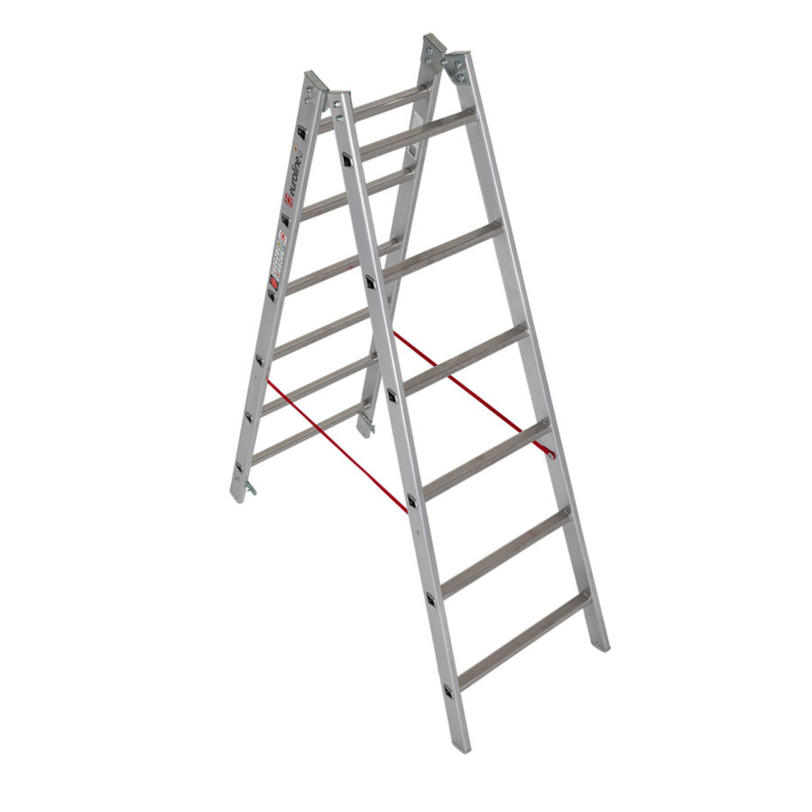Euroline Alu-Sprossenstehleiter Nr. 205 2x6