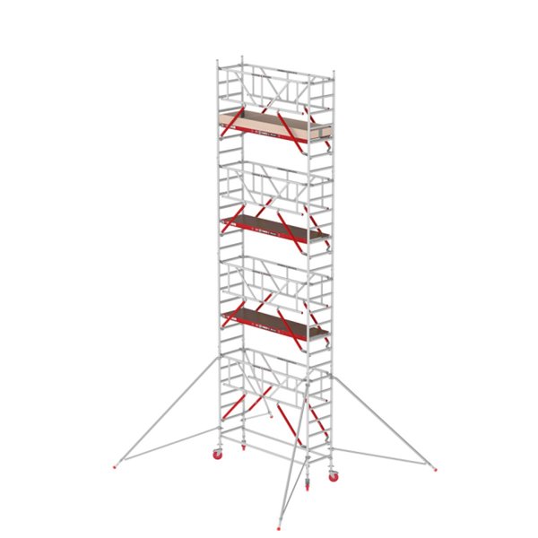 Altrex RS TOWER 41, Holzplattform 0,75m x 1,85m, Safe-Quick Arbeitshöhe 9.2m