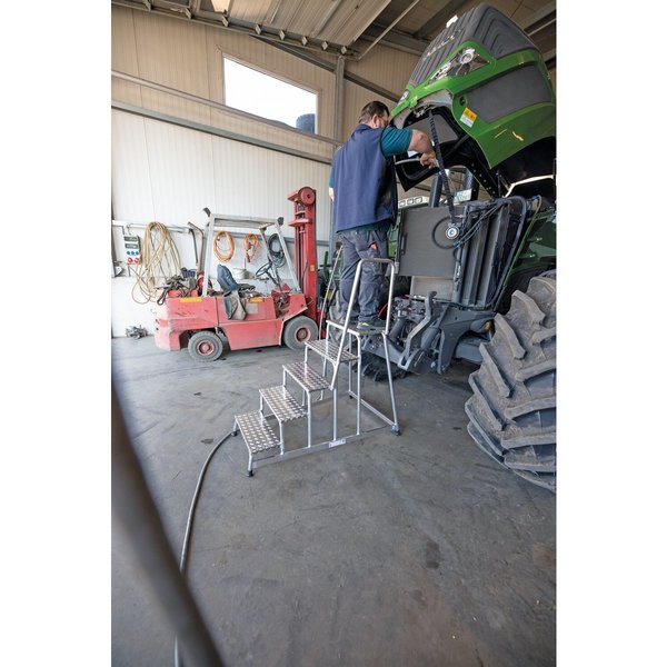 Günzburger Steigtechnik Arbeitspodest starr mit Handlauf 4 Stufen