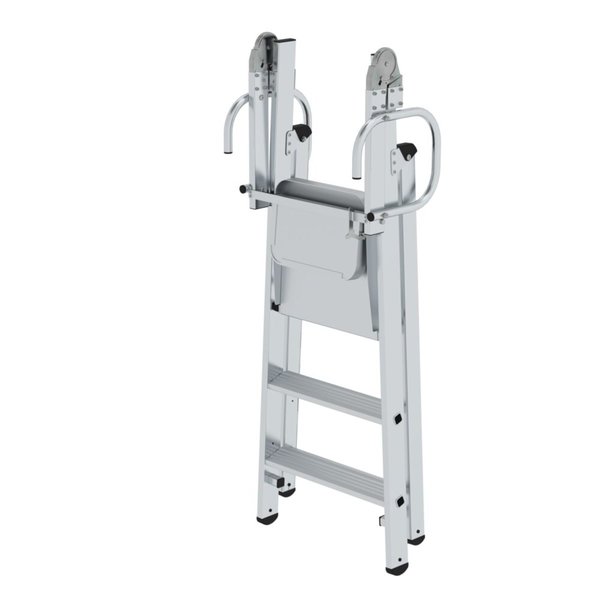 Günzburger Steigtechnik Plattformleiter steckbar mit klappbaren Griffen