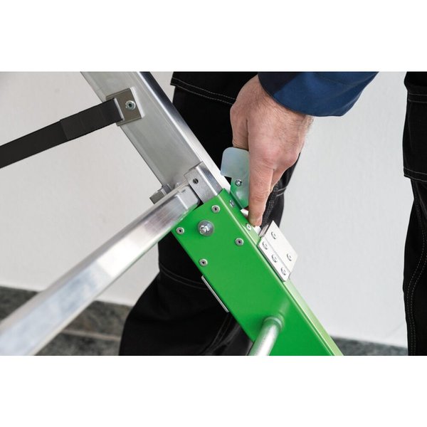 Günzburger Steigtechnik Plattformleiter steckbar mit klappbaren Griffen