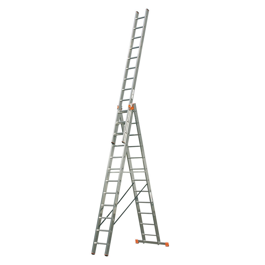 Krause MONTO Sprossen-VielzweckLeiter Tribilo treppengängig 3x12 Sprossen
