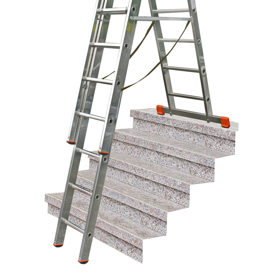 Krause MONTO Sprossen-VielzweckLeiter Tribilo treppengängig 3x12 Sprossen