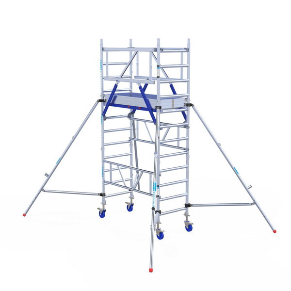 ASC Group Fahrgerüst One-Tower XL PRO - 0,75 x 1,65 m  Holzplattform, Arbeitshöhe 4,2 m