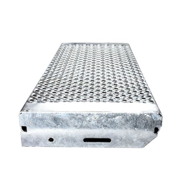 Euroline Überstieg 60 Grad, 800 mm Stufenbreite, 1 Treppen-/Podestgeländer, Stufenausführung Stahl – Gitterrost 9 Stufen