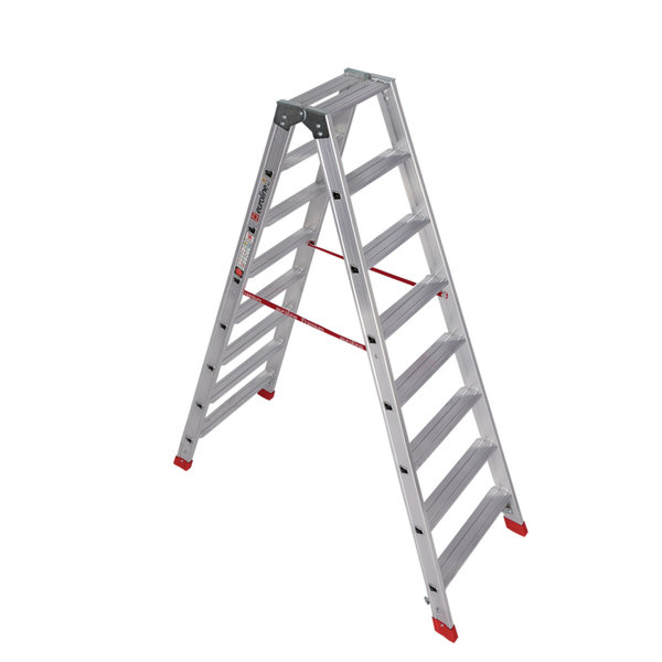 Euroline Alu-Stufenstehleiter Nr. 30577 2x8