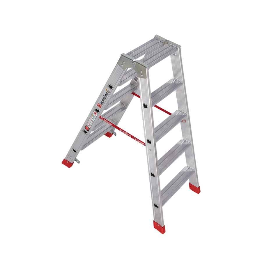Euroline Alu-Stufenstehleiter Nr. 30577 2x5