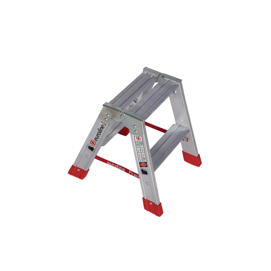 Euroline Alu-Stufenstehleiter Nr. 30577 2x2