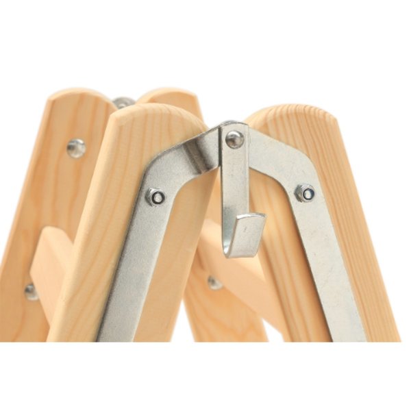 Hymer Holz-Sprossenstehleiter, beidseitig begehbar 2x5