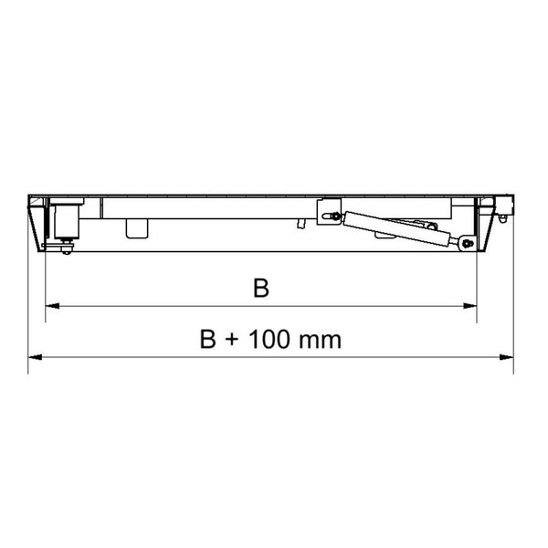 Hailo Professional HS12 bodengleiche Schachtabdeckung aus Edelstahl Klasse A nach EN124 Lichte Weite: 600x600 mm