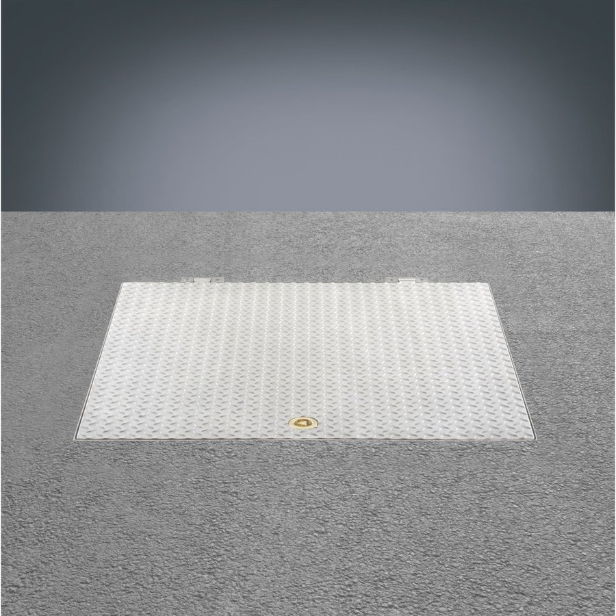 Hailo Professional HS12 bodengleiche Schachtabdeckung aus Edelstahl Klasse A nach EN124 Lichte Weite: 800x800 mm