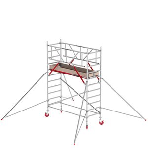 Altrex RS TOWER 41 Plus mit Safe-Quick®2 Geländer - Aluminium Fahrgerüst schmal 0.90m x 2.45m