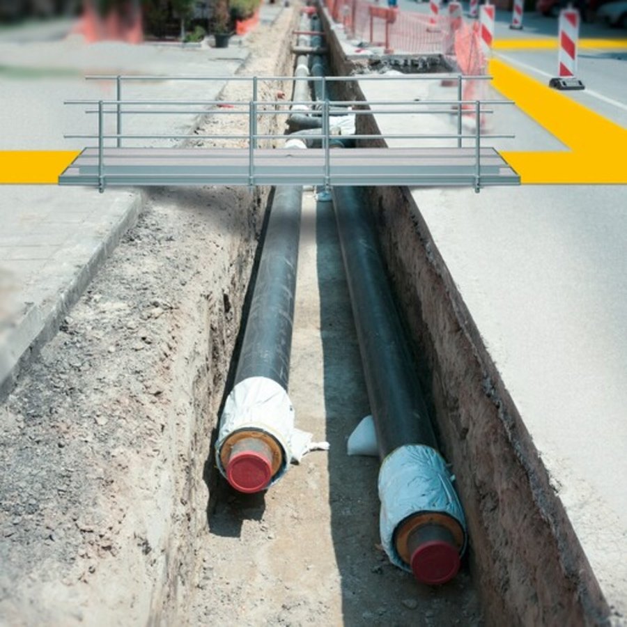 Layher Alu - Steg 600 Länge: 4750 mm