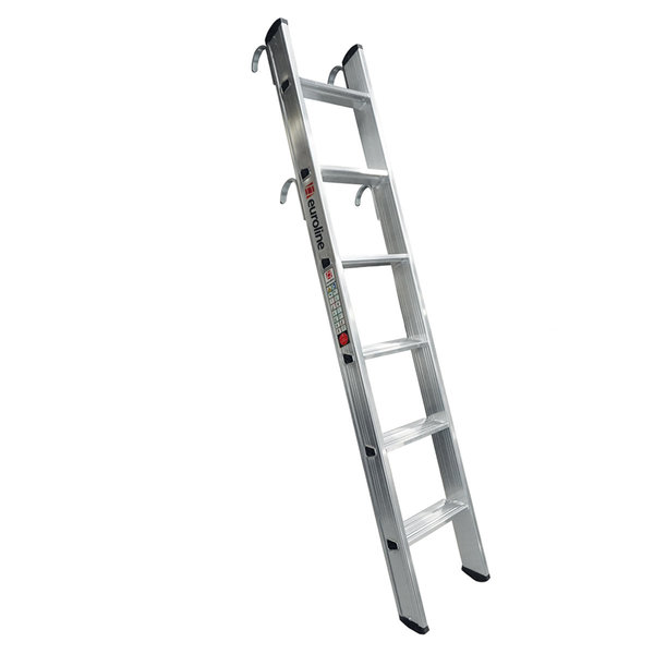 Euroline Aluminium-Regalleiter, einhängbar 1x6