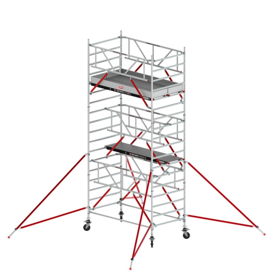 Altrex RS TOWER 52-S(Safe-Quick®) fahrgerüst breit, 1.35 x 2.45 m  Holz-Plattformen, Arbeitshöhe bis 6,2m