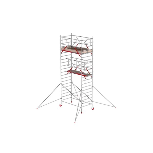 Altrex Fahrgerüst RS TOWER 42 mit Safe-Quick® Geländer + Streben - 1.35 x 2.45 m Arbeitshöhe bis 7,2m
