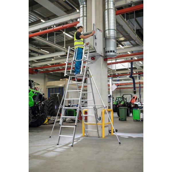 Günzburger Steigtechnik Plattformleiter FlexxStep 5 Sprossen