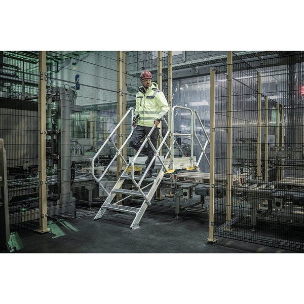 Günzburger Steigtechnik Überstieg 45° Stufenbreite 600 mm 5 Stufen