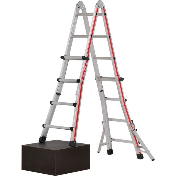 Hymer Teleskopleiter mit transportoptimierten Teleskopauslegern 4x4