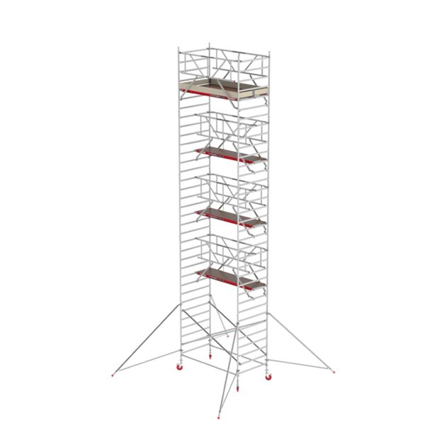 Altrex Fahrgerüst RS TOWER 42 mit Safe-Quick® Geländer + Streben - 1.35 x 2.45 m Arbeitshöhe bis 11,2m