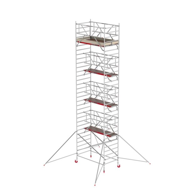 Altrex Fahrgerüst RS TOWER 42 mit Safe-Quick® Geländer + Streben - 1.35 x 2.45 m Arbeitshöhe bis 10,2m