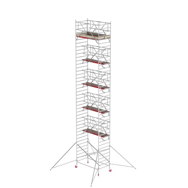 Altrex Fahrgerüst RS TOWER 42 mit Safe-Quick® Geländer + Streben - 1.35 x 2.45 m Arbeitshöhe bis 13,2m