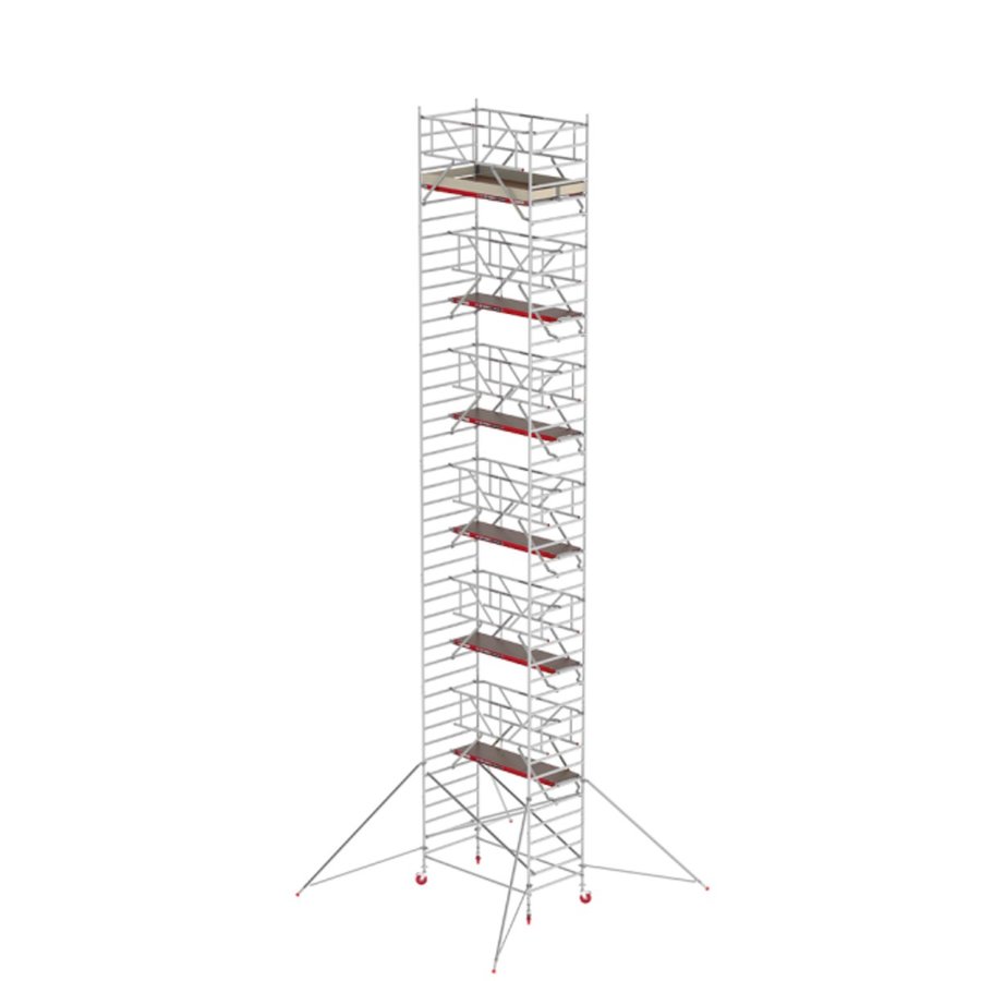 Altrex Fahrgerüst RS TOWER 42 mit Safe-Quick® Geländer + Streben - 1.35 x 2.45 m Arbeitshöhe bis 14,2m