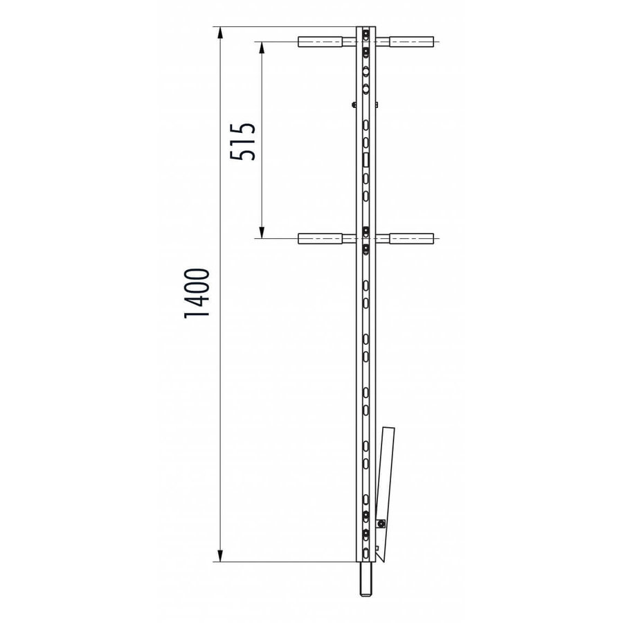 Hailo Professional Einstieghilfe H50 Standard Edelstahl 1.4571