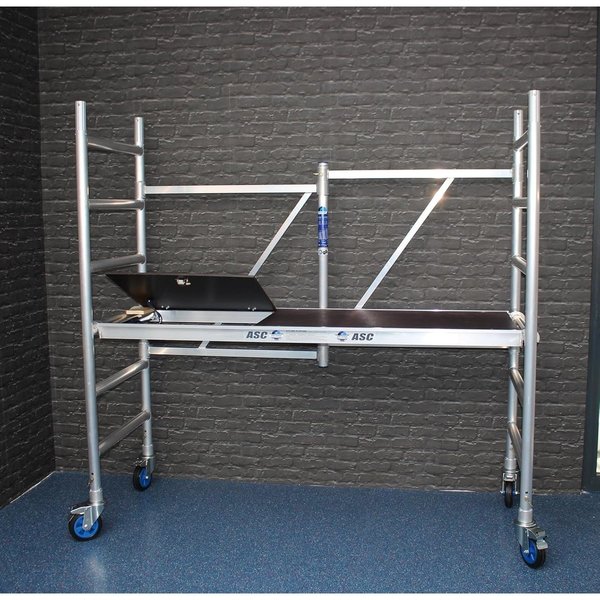 ASC Group ASC Zimmergerüst 75x190 cm Plattform mit Luke, Arbeitshöhe bis 3 m
