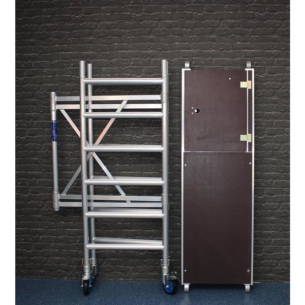 ASC Group ASC Zimmergerüst 75x190 cm Plattform mit Luke, Arbeitshöhe bis 3 m