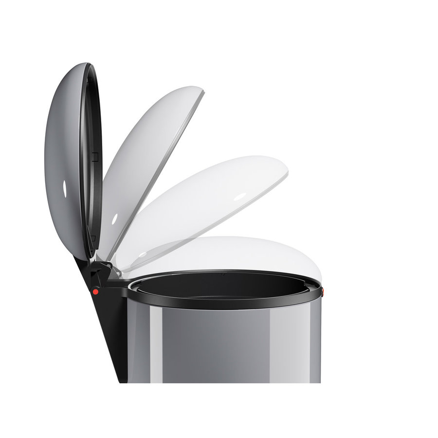 Hailo Harmony M silber, 12 Liter, Inneneimer: Kunststoff, schwarz