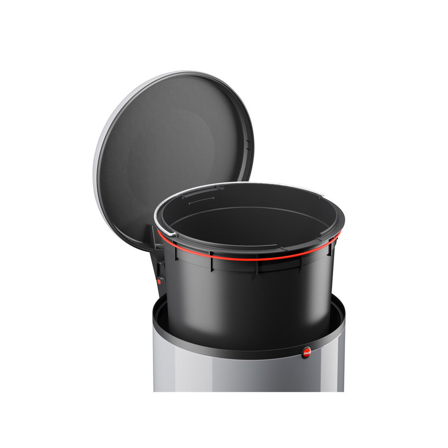 Hailo Harmony M silber, 12 Liter, Inneneimer: Kunststoff, schwarz