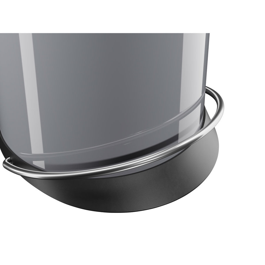 Hailo Harmony M silber, 12 Liter, Inneneimer: Kunststoff, schwarz