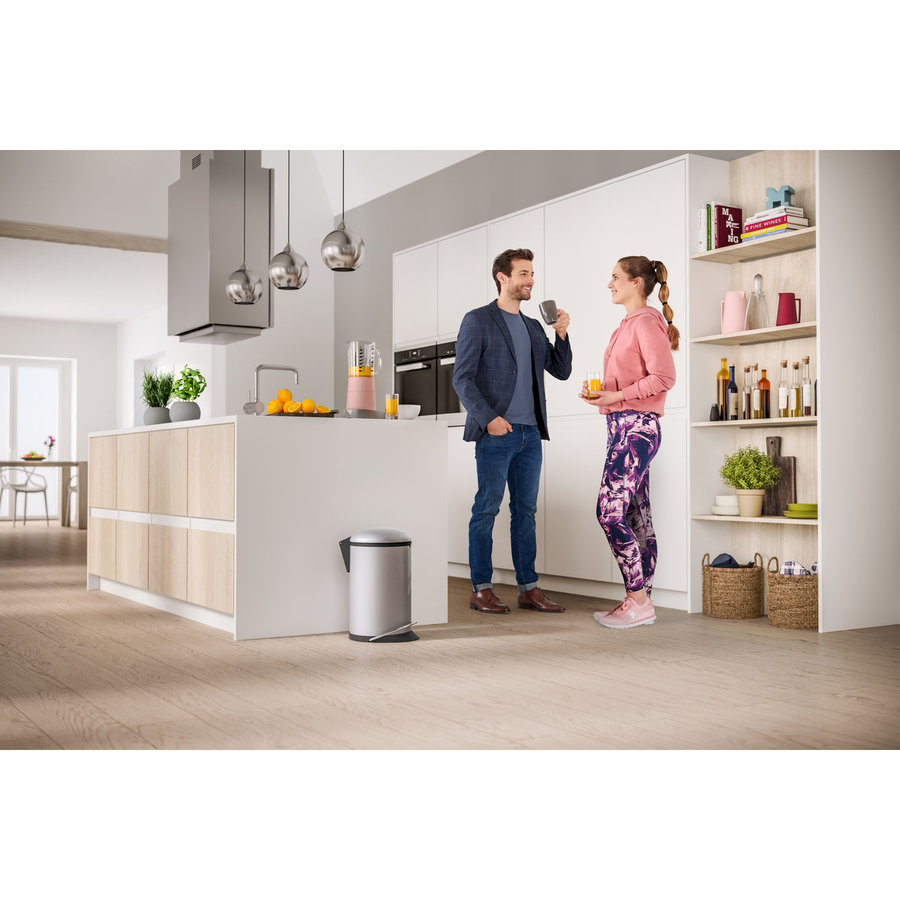 Hailo Harmony M silber, 12 Liter, Inneneimer: Kunststoff, schwarz