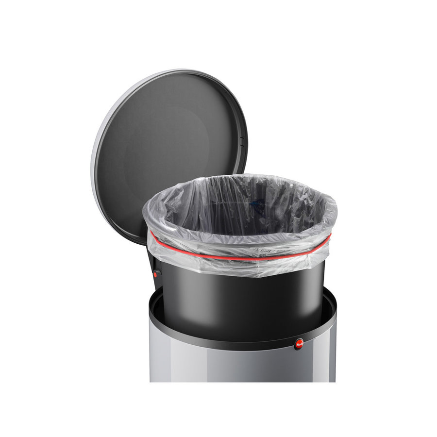 Hailo Harmony M silber, 12 Liter, Inneneimer: Kunststoff, schwarz