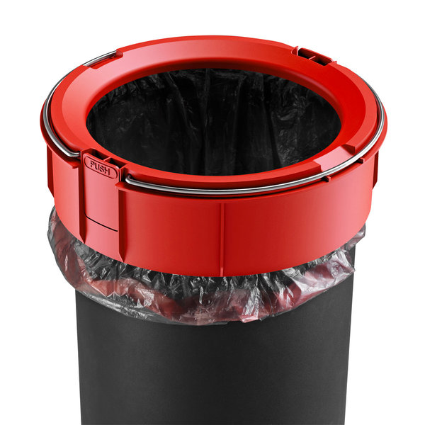 Hailo Pure M Edelstahl, 12 Liter, Inneneimer: Kunststoff, schwarz