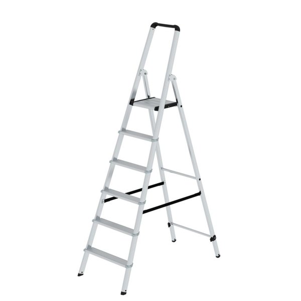 Günzburger Steigtechnik ML Stufen-Stehleiter einseitig begehbar 6 Stufen