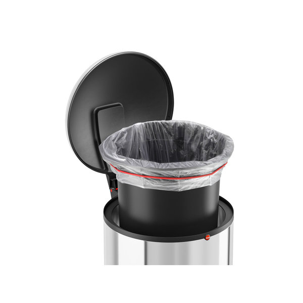 Hailo Harmony L Edelstahl, 20 Liter, Inneneimer: Kunststoff, schwarz