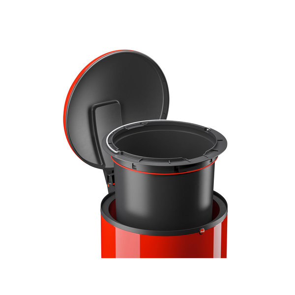 Hailo Harmony L rot, 20 Liter, Inneneimer: Kunststoff, schwarz