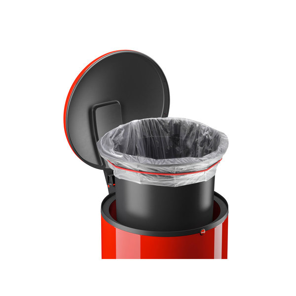 Hailo Harmony L rot, 20 Liter, Inneneimer: Kunststoff, schwarz