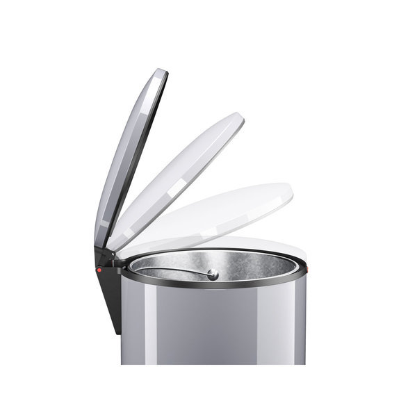 Hailo Pure XL Stahlblech silber, 44 Liter, Inneneimer: verzinkt