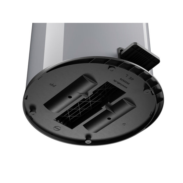 Hailo Pure XL Stahlblech silber, 44 Liter, Inneneimer: verzinkt