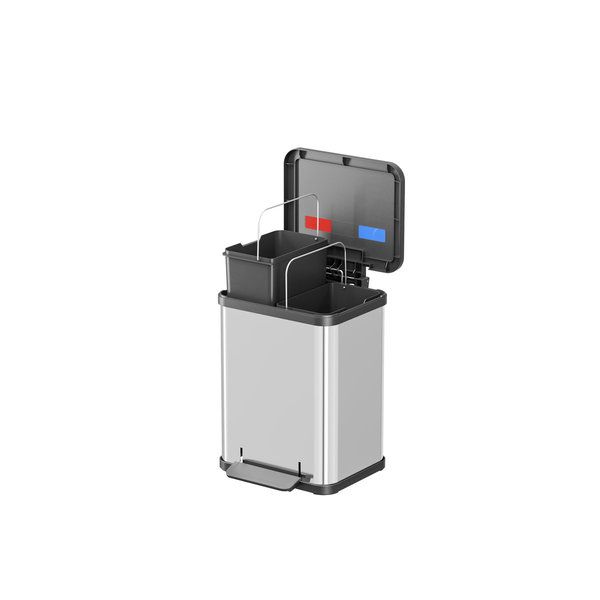 Hailo Öko duo plus M 2x9 Liter, Edelstahl