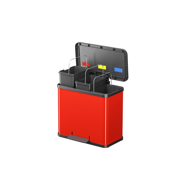 Hailo Öko trio plus L 3x9 Liter, rot