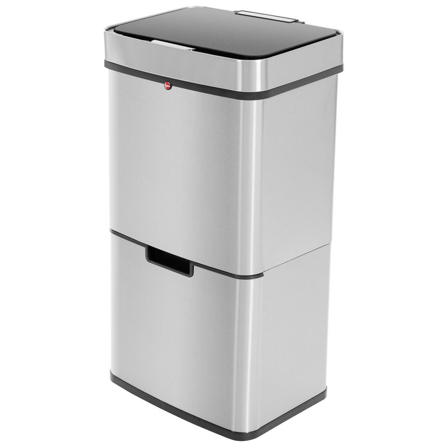 Hailo Öko Vario XL 50 Liter, Edelstahl Anti-Fingerprint