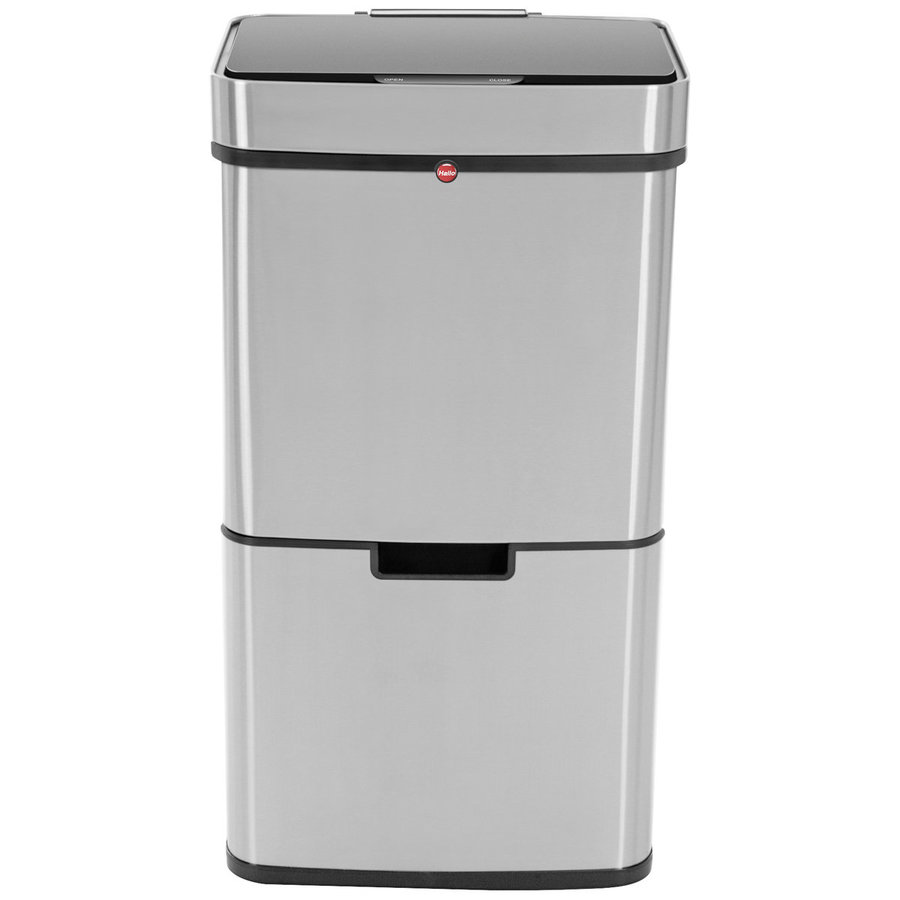 Hailo Öko Vario XL 50 Liter, Edelstahl Anti-Fingerprint