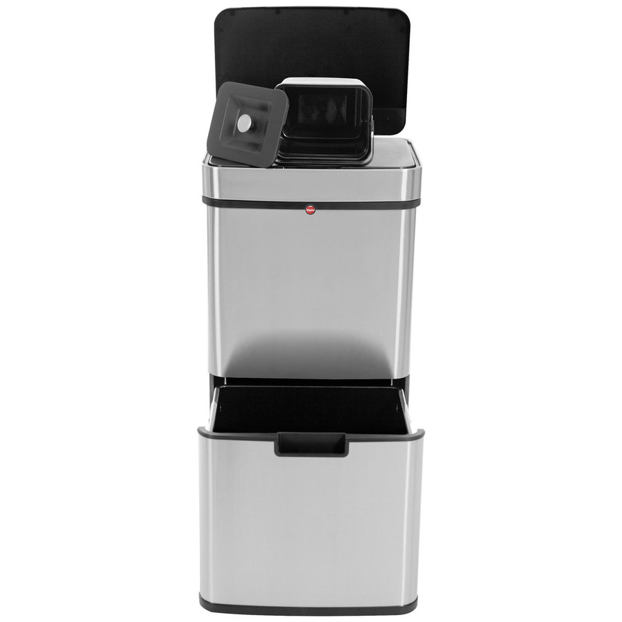 Hailo Öko Vario XL 50 Liter, Edelstahl Anti-Fingerprint