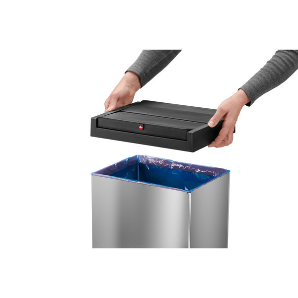 Hailo Big-Box Swing XL Edelstahl, 52 Liter