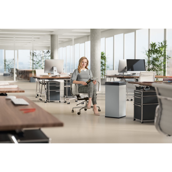 Hailo Big-Box Swing XL Edelstahl, 52 Liter