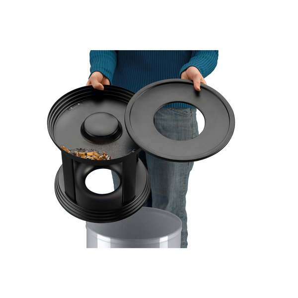 Hailo ProfiLine Combi plus XL -Standascher 45 Liter, Silber